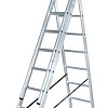 Лестница-стремянка Новая высота NV 123 алюминиевая трёхсекционная 3x5 ступеней