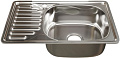 Кухонная мойка Mixline 536117 (правая, полированная, 0.8 мм)