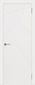 Межкомнатная дверь Юркас Эстэль Граффити 5 ДГ (белая эмаль)