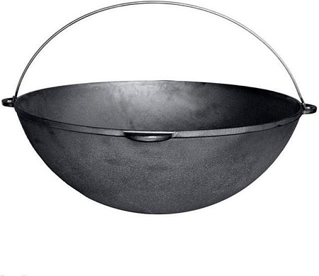 Биол татарский чугунный с дужкой и крышкой 15 л