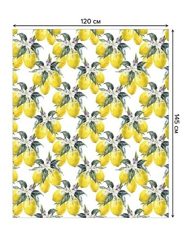 Скатерть JoyArty Решетка из лимонов tcox_31931_120x145
