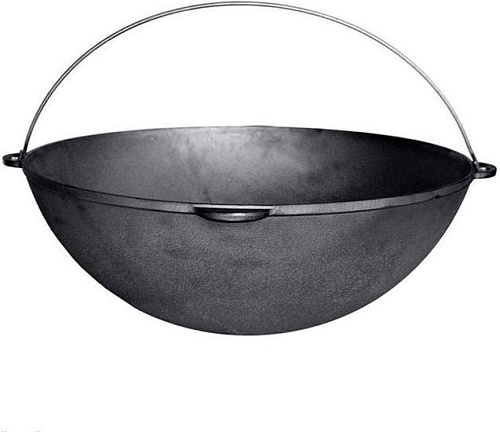 Биол татарский чугунный с дужкой и крышкой 15 л