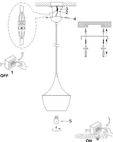 Лампа Arte Lamp Cappello A3407SP-1BK