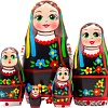 Развивающая игра Брестская Матрешка В украинской вышиванке (набор 5 шт)