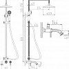 Душевая система ZorG AZR 700 DS-6-12 BR