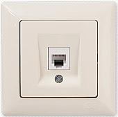 Розетка компьютерная Gunsan Radius 01401200-157130 (кремовый)