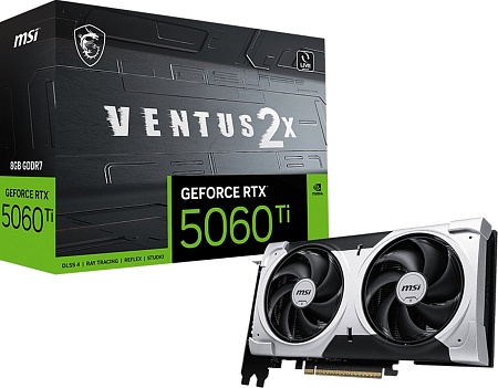 Видеокарта MSI GeForce RTX 5060 Ti 8G Ventus 2X Plus