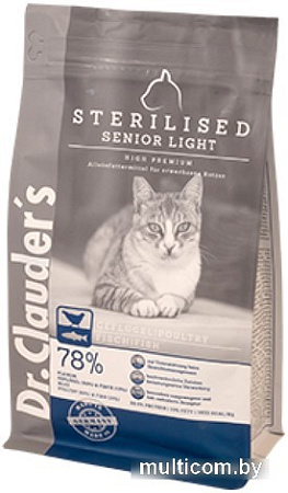 Сухой корм для кошек Dr.Clauder`s High Premium Sterilised Senior Light (10 кг)