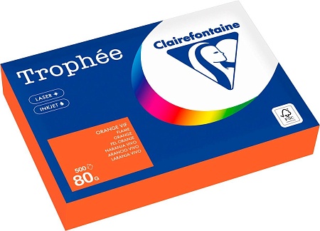Clairefontaine А4 80г/м2 1761C (500л, ярко-оранжевый)