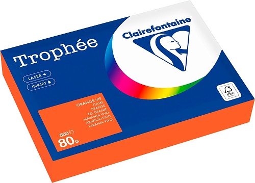 Clairefontaine А4 80г/м2 1761C (500л, ярко-оранжевый)