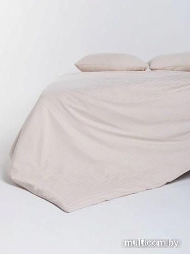 Постельное белье GoodNight Pure Страйп-сатин 1.5сп 417430 (бежевый)
