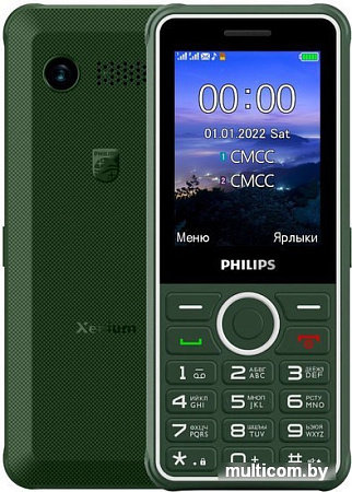 Кнопочный телефон Philips Xenium E2301 (зеленый)