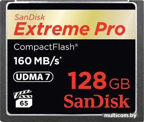 Карта памяти SanDisk Extreme Pro CompactFlash 128GB [SDCFXPS-128G-X46]