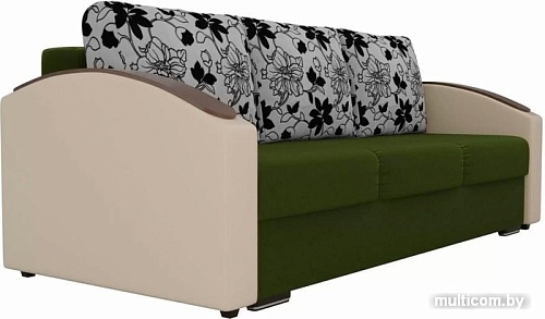 Диван Лига диванов Монако slide 102003 (зеленый/бежевый/серый)