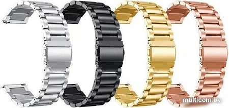 Браслет Rumi Heavy металлический 22 мм (красное золото)