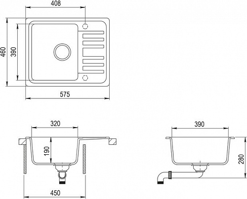 Кухонная мойка Aquasanita Notus SQ102AW (ora 112)