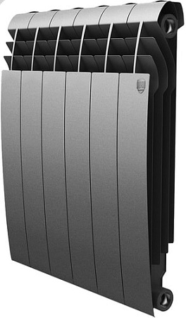 Биметаллический радиатор Royal Thermo BiLiner 500 Silver Satin (6 секций)