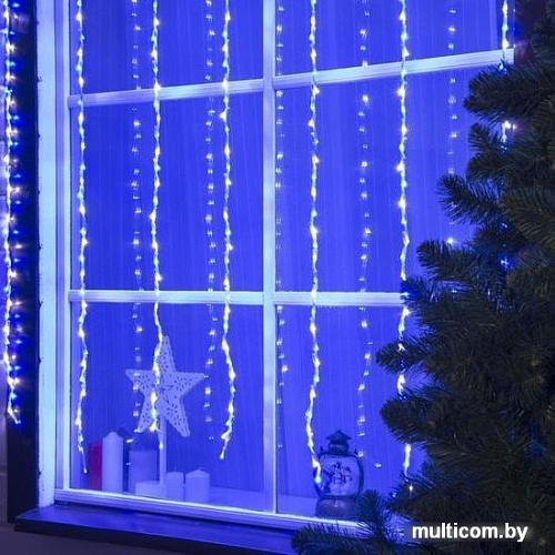 Световой дождь Luazon Водопад 400 LED 2х1.5 м (синий) 1080185