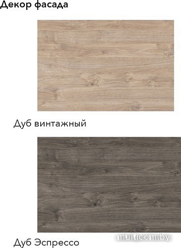 Готовая кухня Агута Альфа 1.4 (дуб эспрессо/дуб винтажный/опал светлый)
