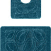 Набор ковриков Maximus Flora 2569 (50x80/40x50, темно-синий)