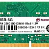 Оперативная память Transcend JetRam 8GB DDR4 SODIMM PC4-25600 JM3200HSB-8G