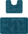 Набор ковриков Maximus Flora 2569 (50x80/40x50, темно-синий)