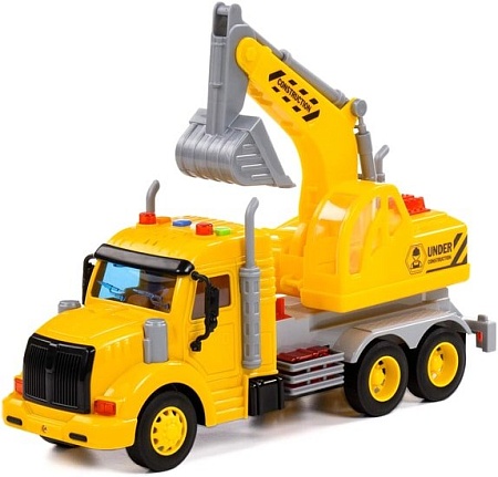 Полесье Профи Автомобиль-экскаватор инерционный 86440