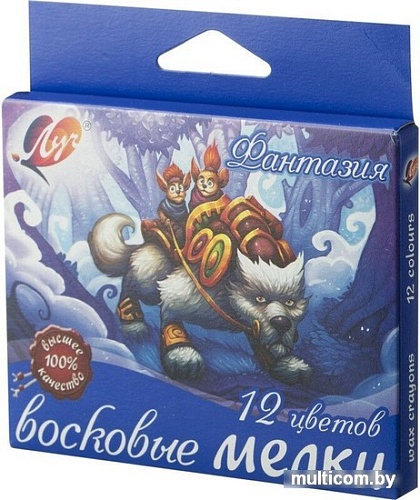 Восковые мелки Луч 25С 1520-08 (12 цв.)