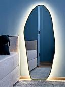 Зеркало с подсветкой eMZe 49x115 LED.UV.NF.49.115.AUR.4K (золото с УФ-окантовкой и подсветкой)