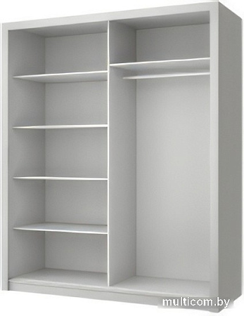 Шкаф распашной Anrex Milan 180 (серый)