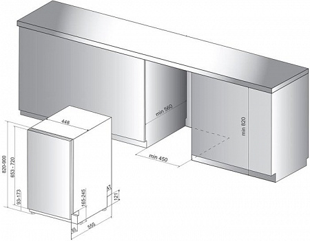 Посудомоечная машина Indesit DSIE 2B10