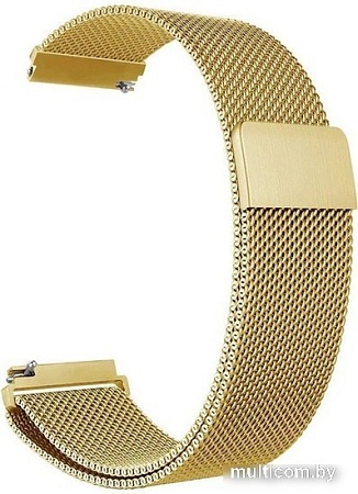 Браслет Rumi Milanese loop металлический 24 мм (золотистый)