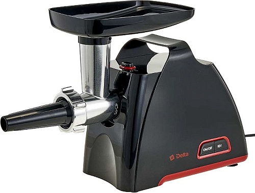 Мясорубка Delta DL-6104M (черный/красный)