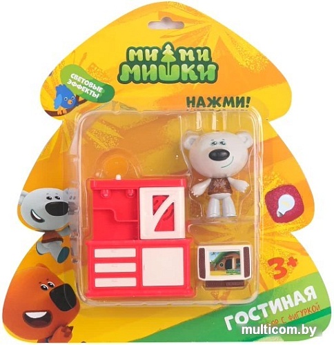 Аксессуары для кукольного домика Ми-ми-мишки Тучка со светом. Гостиная BBPS027B