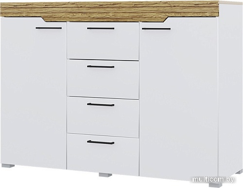 Комод Горизонт Милана 1200 (белый/сосна гранд)
