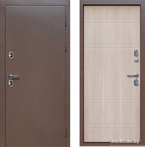 Металлическая дверь Guard Протерма Шоколад букле/уайт (96x205, правая)