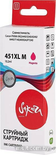 Картридж Sakura Printing SI6474B001 (аналог Canon 451XL M)