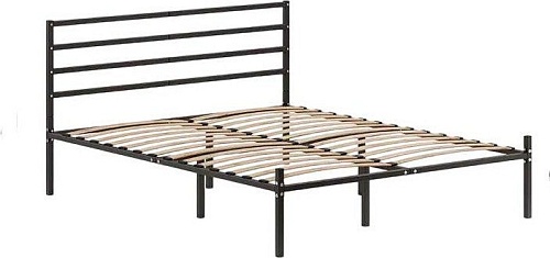 Кровать Домаклево Металика Г4 140x190 (черный)