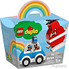 Конструктор LEGO Duplo 10957 Мой первый пожарный вертолет и полицейский автом.