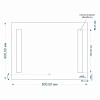 Cersanit Зеркало Led 020 base 80x60