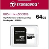 Карта памяти Transcend microSDXC 330S 64GB (с адаптером)