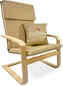 Интерьерное кресло Calviano Soft 1 (светло-бежевый PU)