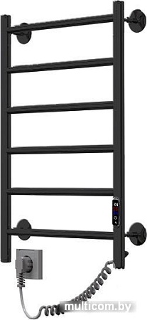Полотенцесушитель ZorG Классика Гранд 50x80, 160 вт (К-ЖК панель, слева, черный)