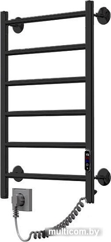 Полотенцесушитель ZorG Классика Гранд 50x80, 160 вт (К-ЖК панель, слева, черный)