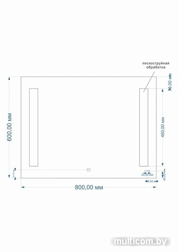 Cersanit Зеркало Led 020 base 80x60