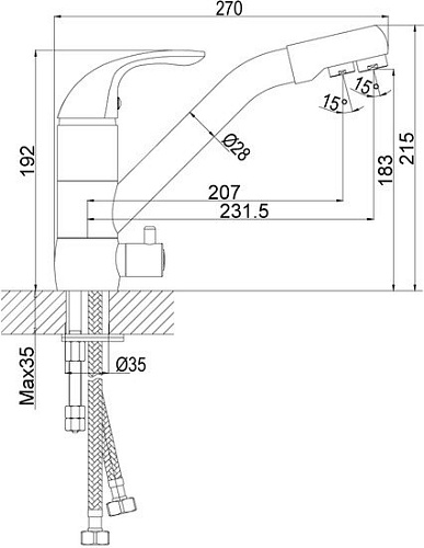 Смеситель Rossinka Silvermix Z40-24