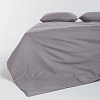 Постельное белье GoodNight Pure Страйп-сатин 1.5сп 417434 (серый)