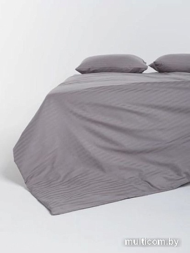 Постельное белье GoodNight Pure Страйп-сатин 1.5сп 417434 (серый)