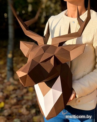 PaperCraft PAPERRAZ Олень Петрович (шоколадный)