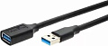 Удлинитель Telecom TUS708-3M USB 3 Type-AM - USB 3 Type-AF (3 м, черный)